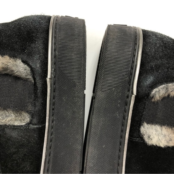 STUART Weitzman black fur trim sneaker boot Size 5.5 - Picture 7 of 8